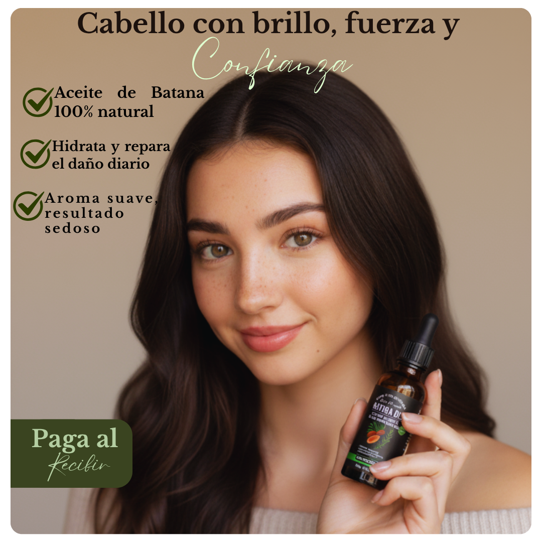 ACEITE DE BATANA-Cabello fuerte, naturalmente