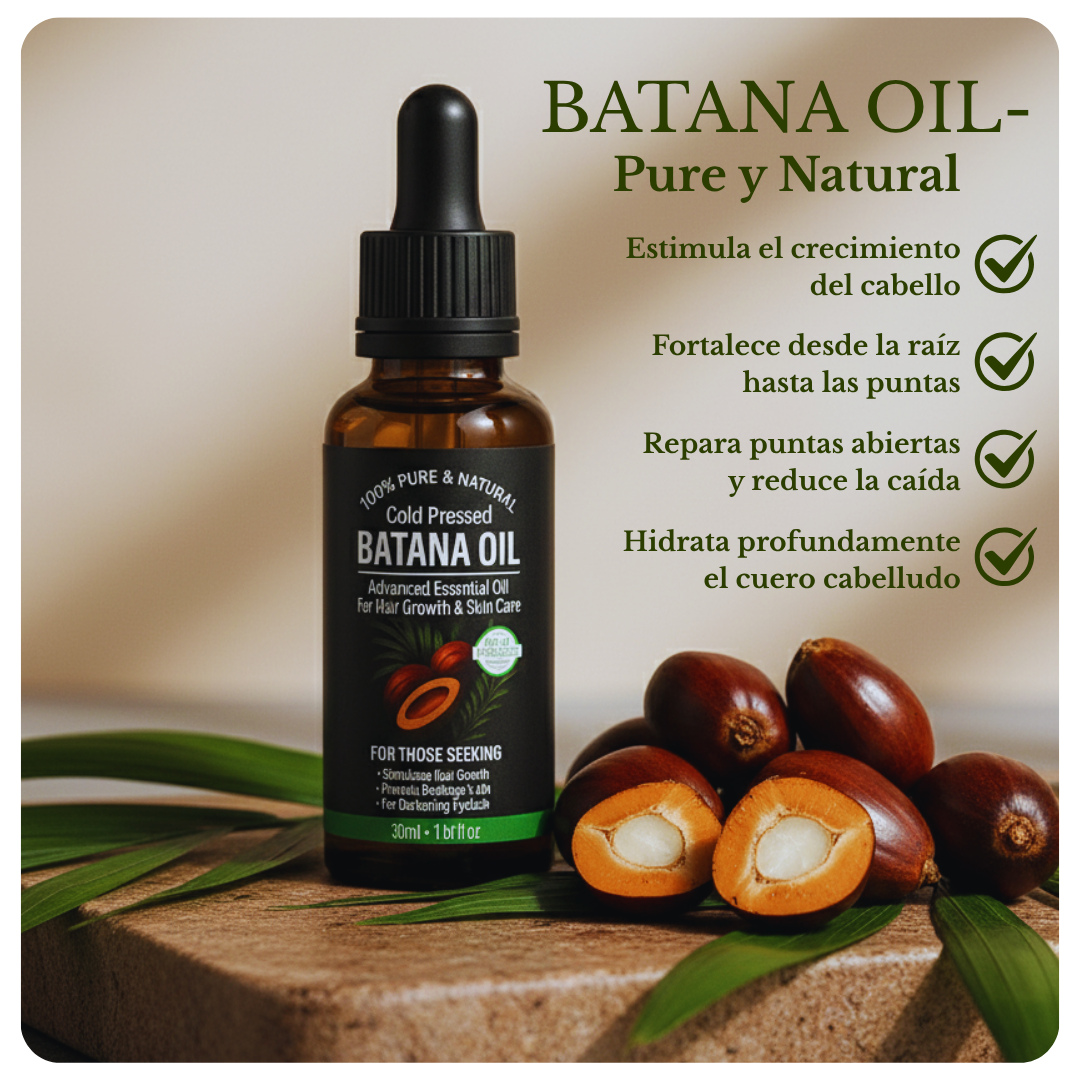 ACEITE DE BATANA-Cabello fuerte, naturalmente